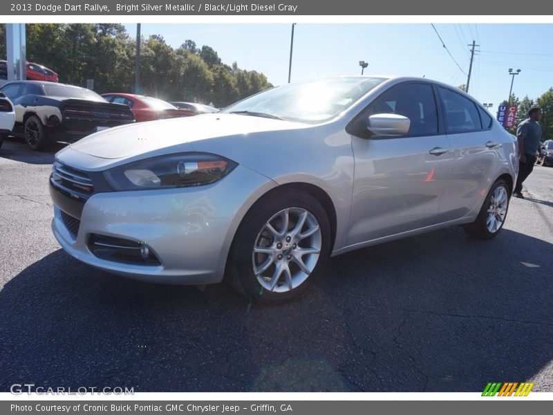 Bright Silver Metallic / Black/Light Diesel Gray 2013 Dodge Dart Rallye
