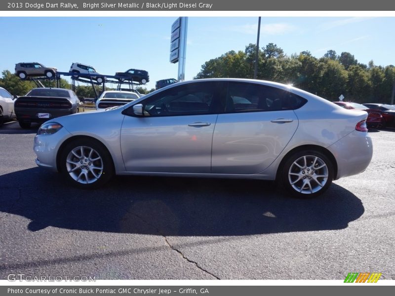 Bright Silver Metallic / Black/Light Diesel Gray 2013 Dodge Dart Rallye