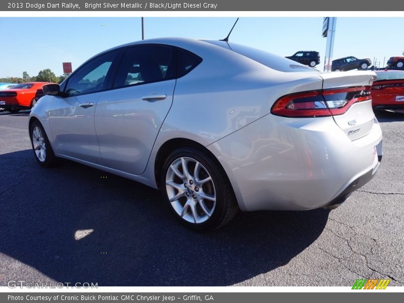 Bright Silver Metallic / Black/Light Diesel Gray 2013 Dodge Dart Rallye