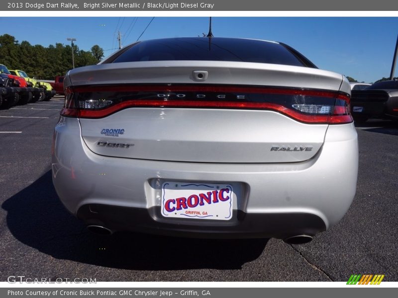 Bright Silver Metallic / Black/Light Diesel Gray 2013 Dodge Dart Rallye