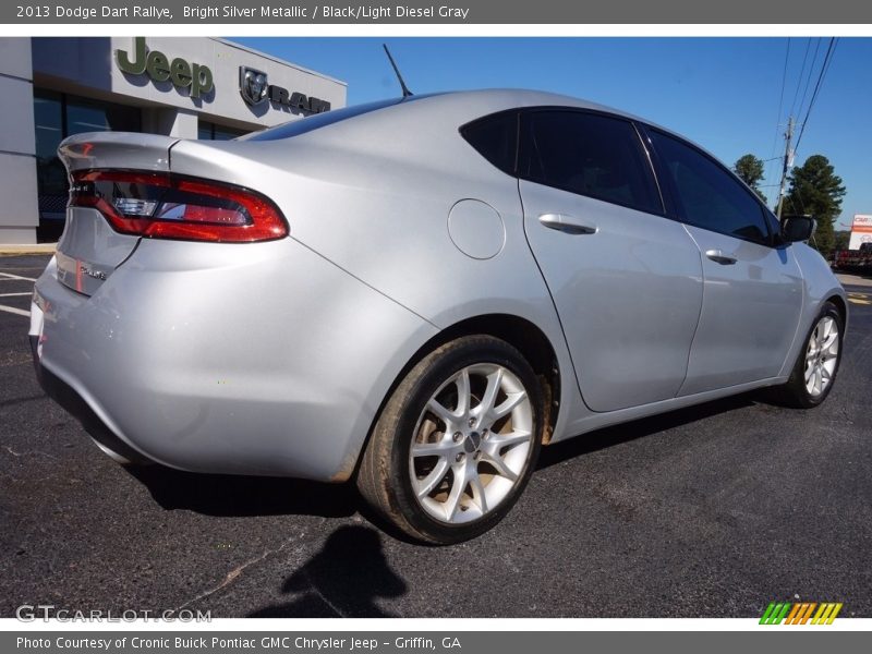 Bright Silver Metallic / Black/Light Diesel Gray 2013 Dodge Dart Rallye