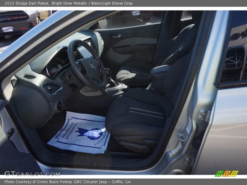 Bright Silver Metallic / Black/Light Diesel Gray 2013 Dodge Dart Rallye