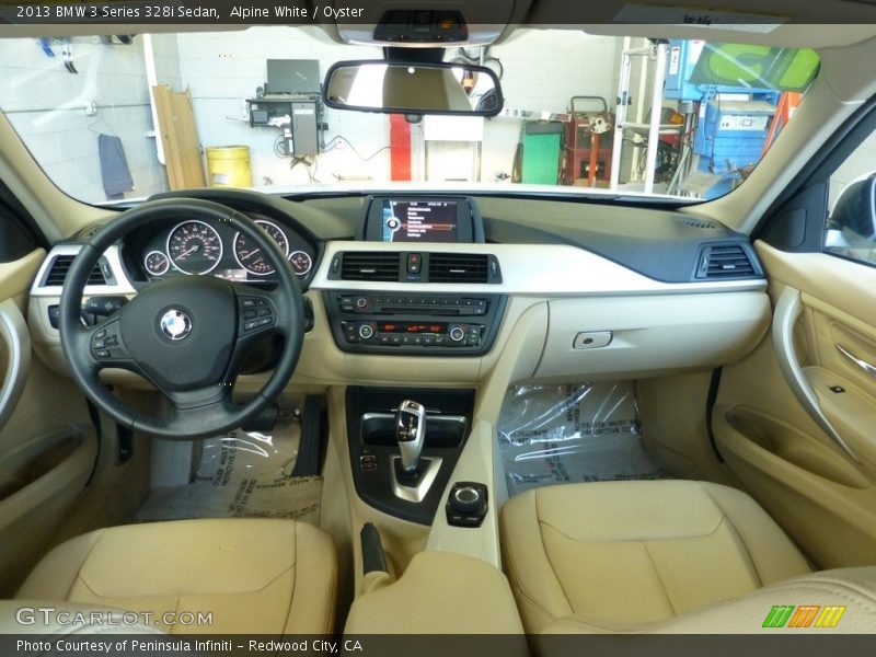Alpine White / Oyster 2013 BMW 3 Series 328i Sedan