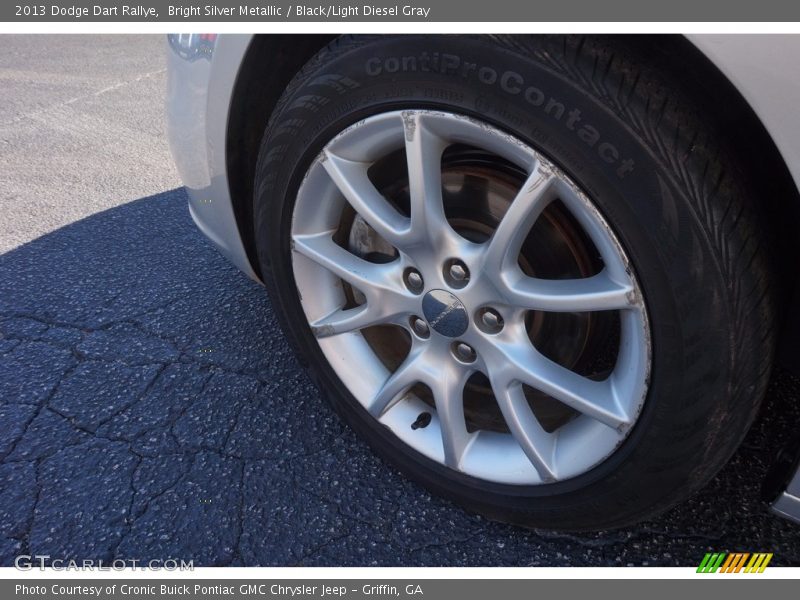 Bright Silver Metallic / Black/Light Diesel Gray 2013 Dodge Dart Rallye