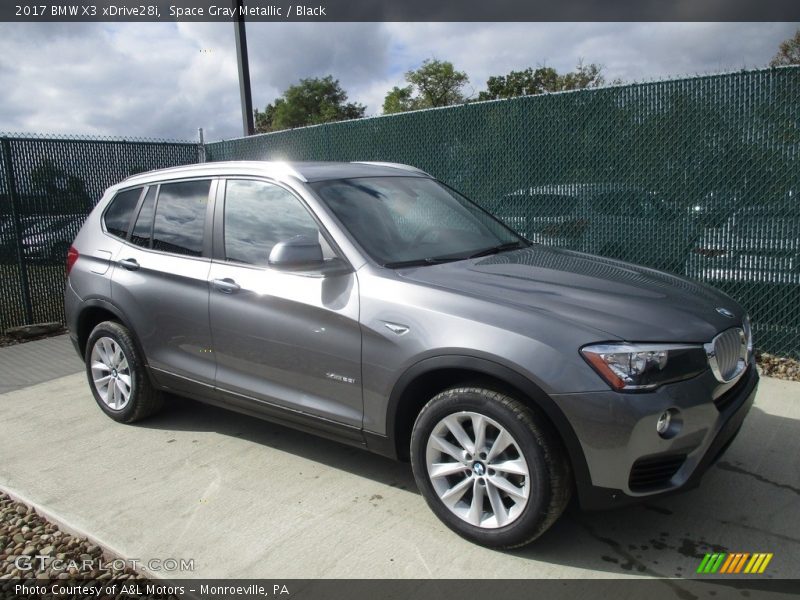Space Gray Metallic / Black 2017 BMW X3 xDrive28i