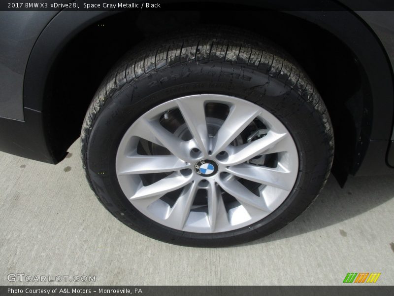 Space Gray Metallic / Black 2017 BMW X3 xDrive28i