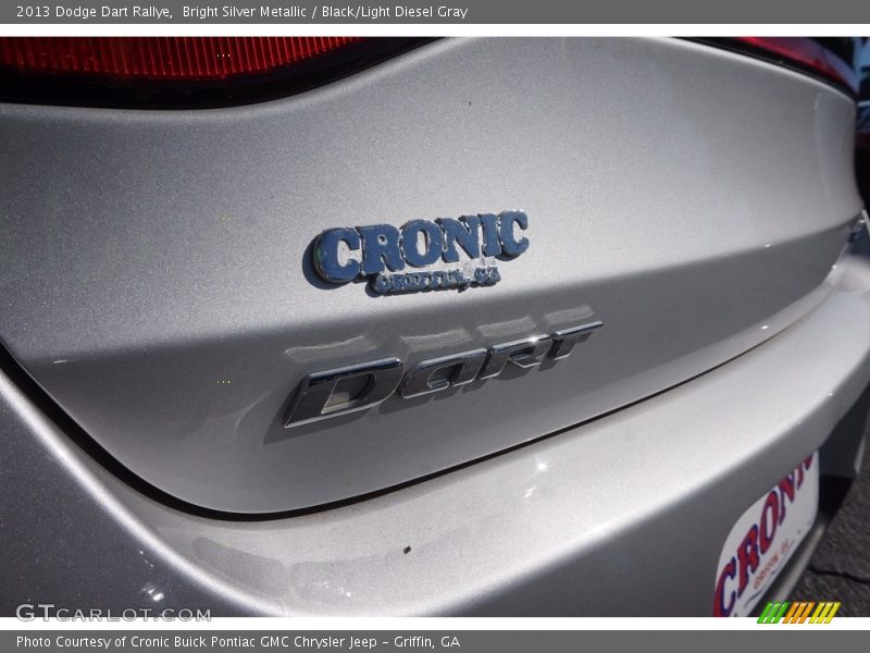 Bright Silver Metallic / Black/Light Diesel Gray 2013 Dodge Dart Rallye