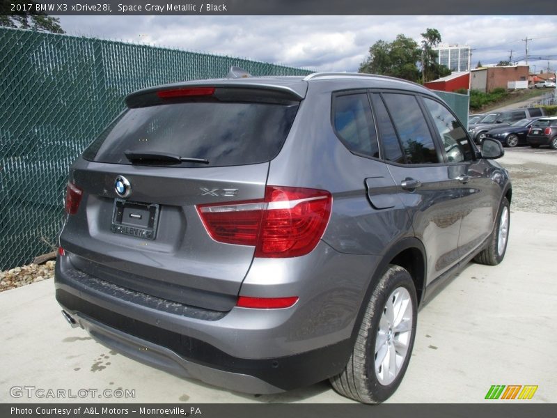 Space Gray Metallic / Black 2017 BMW X3 xDrive28i