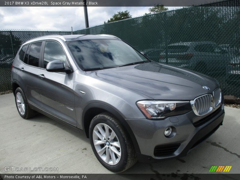 Space Gray Metallic / Black 2017 BMW X3 xDrive28i
