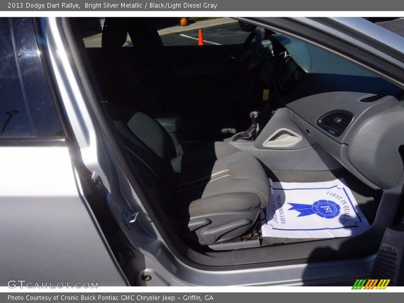 Bright Silver Metallic / Black/Light Diesel Gray 2013 Dodge Dart Rallye