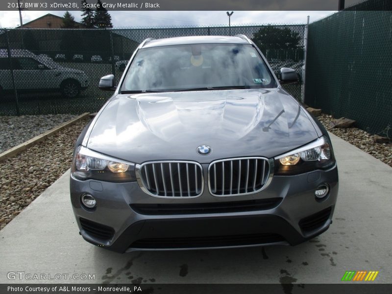 Space Gray Metallic / Black 2017 BMW X3 xDrive28i