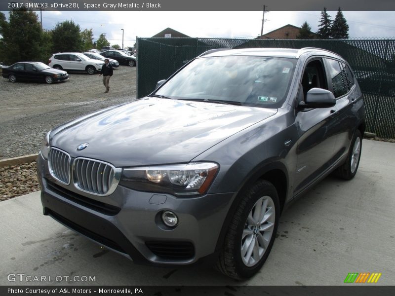 Space Gray Metallic / Black 2017 BMW X3 xDrive28i