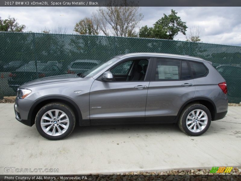 Space Gray Metallic / Black 2017 BMW X3 xDrive28i