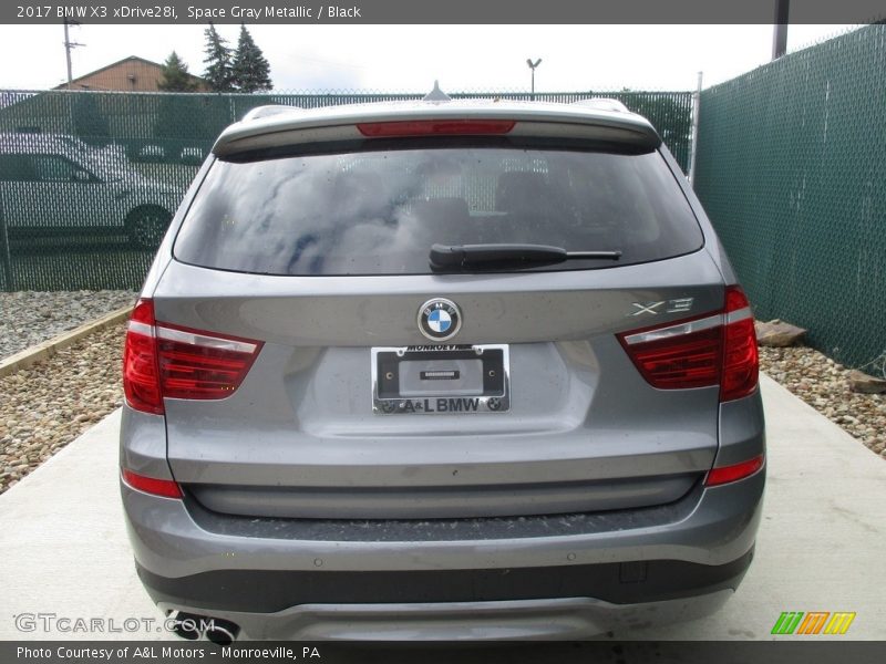 Space Gray Metallic / Black 2017 BMW X3 xDrive28i