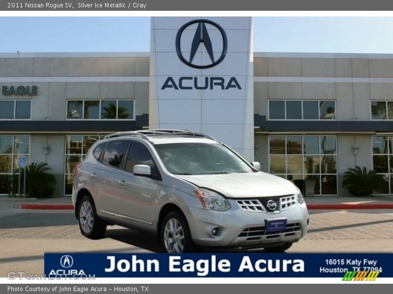 Silver Ice Metallic / Gray 2011 Nissan Rogue SV