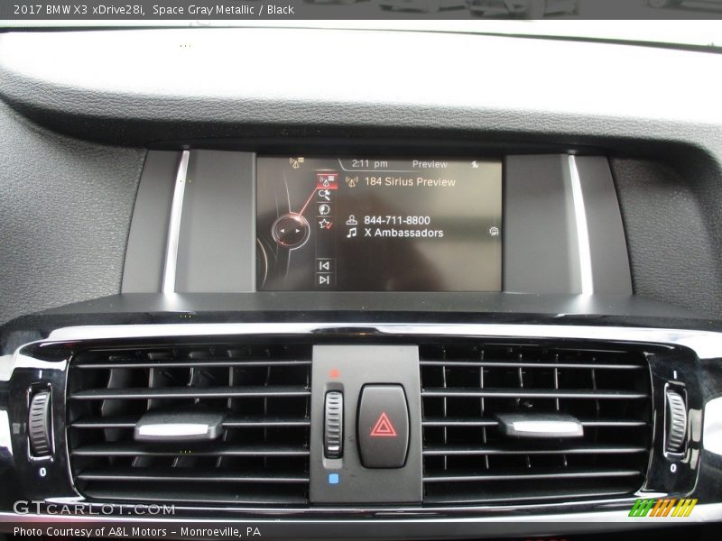Space Gray Metallic / Black 2017 BMW X3 xDrive28i