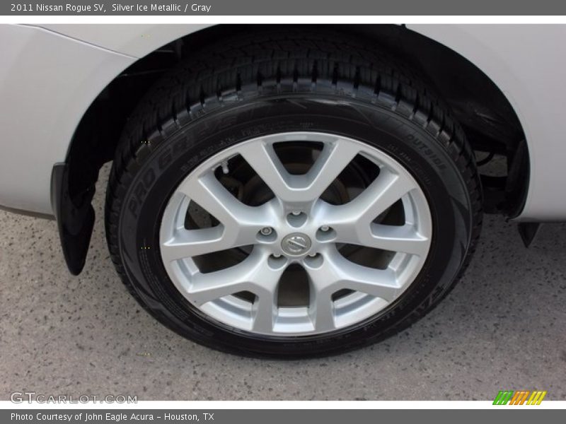 Silver Ice Metallic / Gray 2011 Nissan Rogue SV