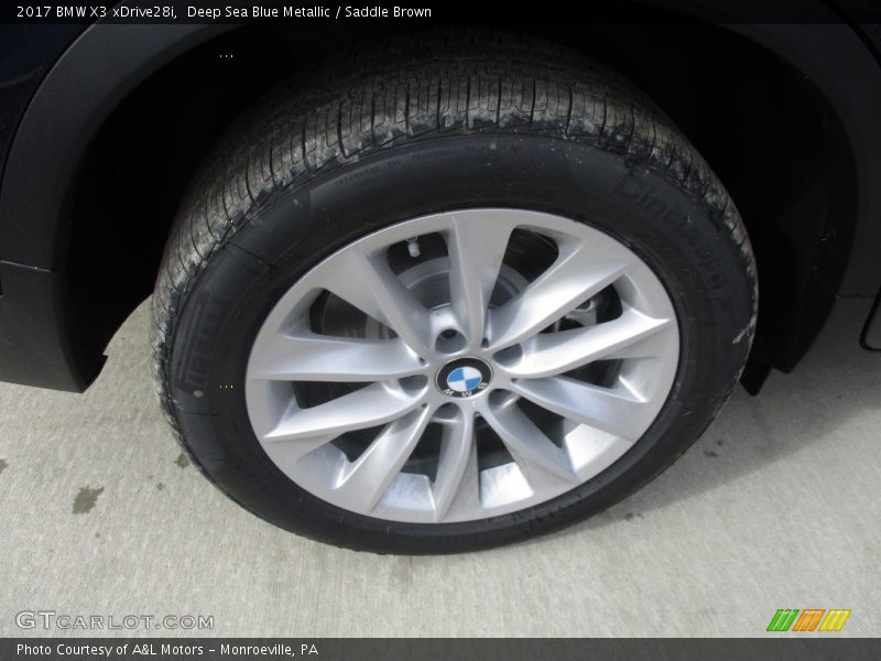 Deep Sea Blue Metallic / Saddle Brown 2017 BMW X3 xDrive28i