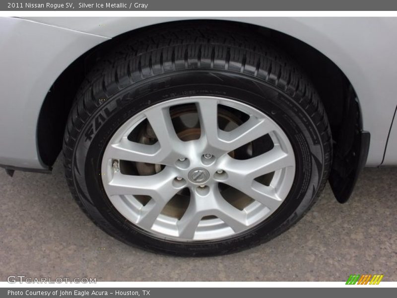 Silver Ice Metallic / Gray 2011 Nissan Rogue SV