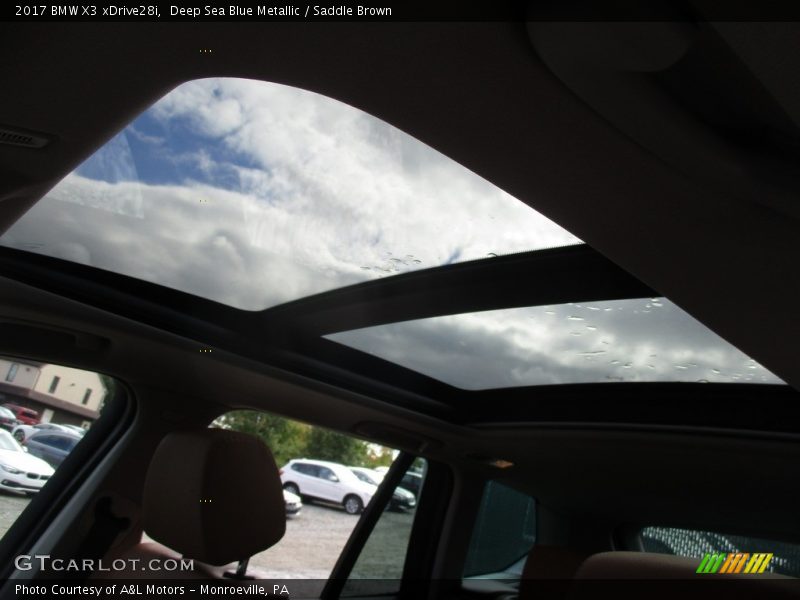 Deep Sea Blue Metallic / Saddle Brown 2017 BMW X3 xDrive28i