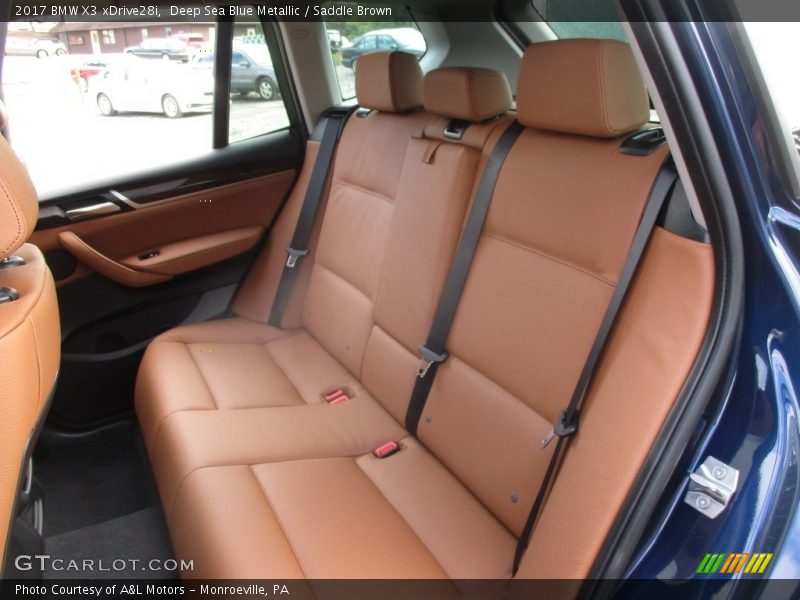 Deep Sea Blue Metallic / Saddle Brown 2017 BMW X3 xDrive28i