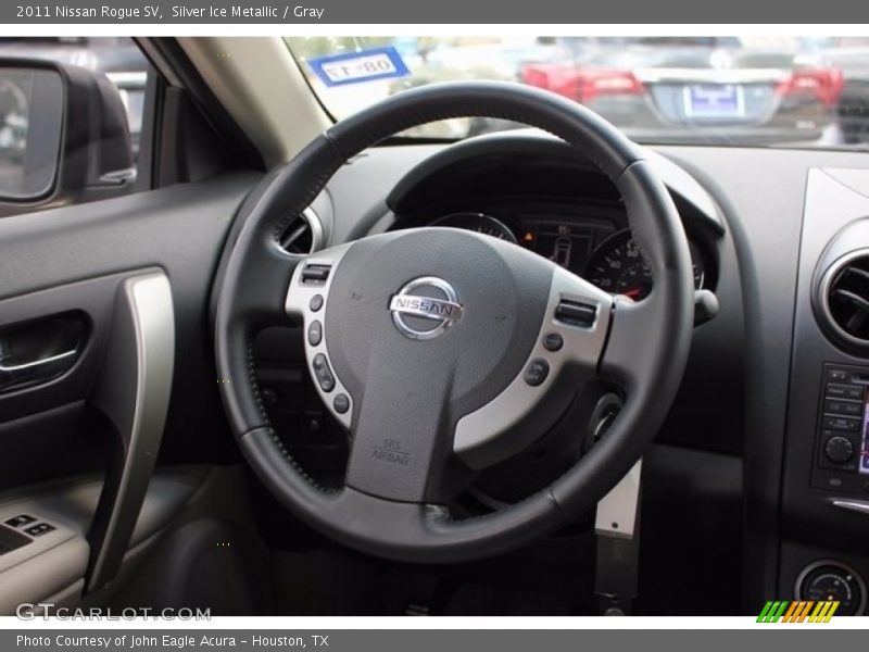 Silver Ice Metallic / Gray 2011 Nissan Rogue SV