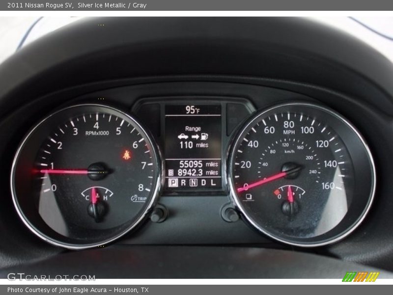 Silver Ice Metallic / Gray 2011 Nissan Rogue SV