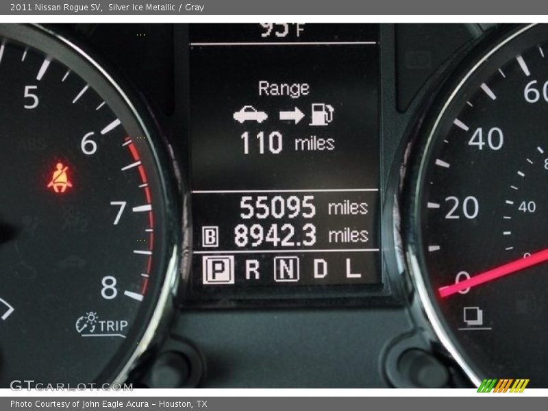 Silver Ice Metallic / Gray 2011 Nissan Rogue SV