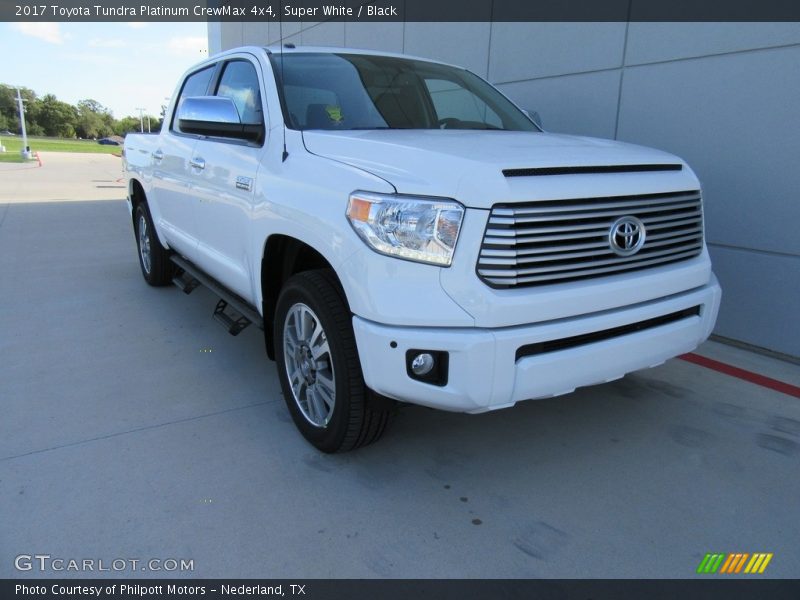Super White / Black 2017 Toyota Tundra Platinum CrewMax 4x4