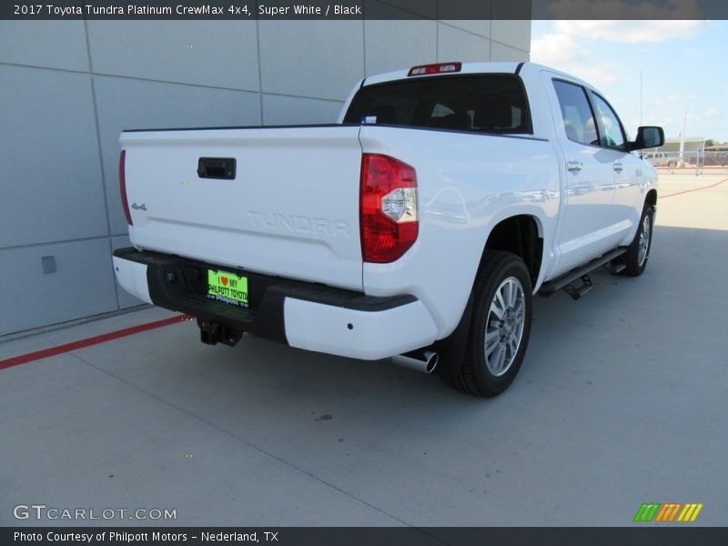 Super White / Black 2017 Toyota Tundra Platinum CrewMax 4x4