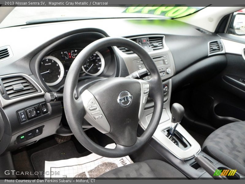 Magnetic Gray Metallic / Charcoal 2013 Nissan Sentra SV