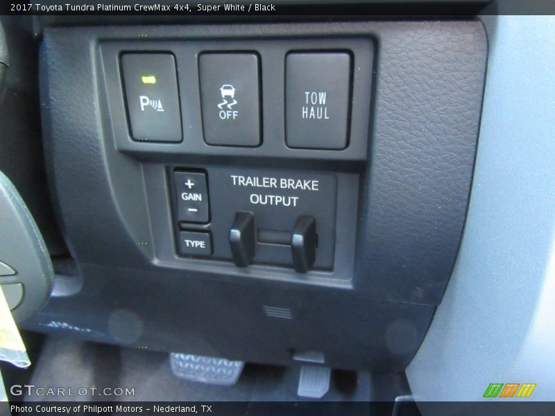 Controls of 2017 Tundra Platinum CrewMax 4x4