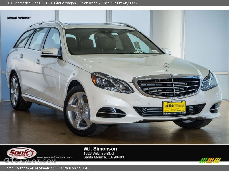 Polar White / Chestnut Brown/Black 2016 Mercedes-Benz E 350 4Matic Wagon