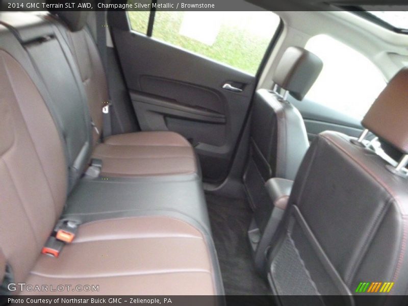 Champagne Silver Metallic / Brownstone 2014 GMC Terrain SLT AWD