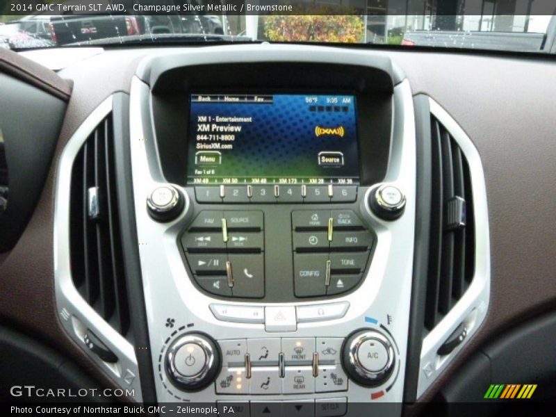Champagne Silver Metallic / Brownstone 2014 GMC Terrain SLT AWD