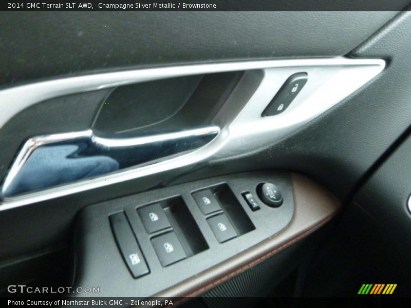 Champagne Silver Metallic / Brownstone 2014 GMC Terrain SLT AWD