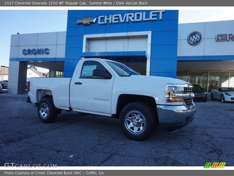 Summit White / Dark Ash/Jet Black 2017 Chevrolet Silverado 1500 WT Regular Cab