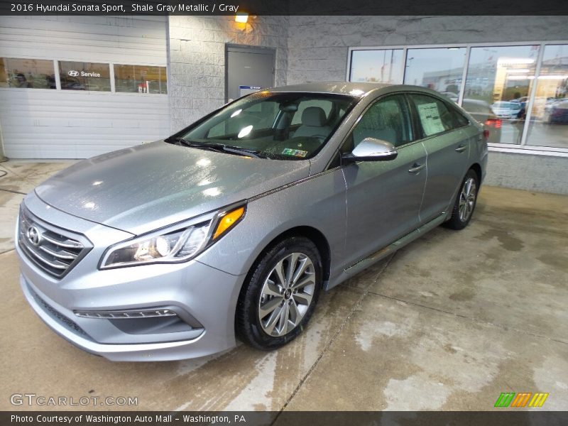 Shale Gray Metallic / Gray 2016 Hyundai Sonata Sport