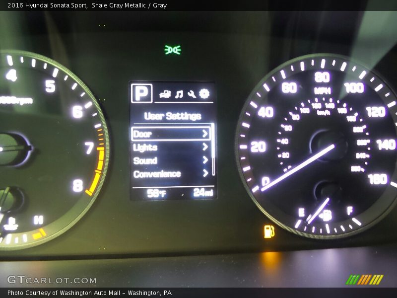 Shale Gray Metallic / Gray 2016 Hyundai Sonata Sport