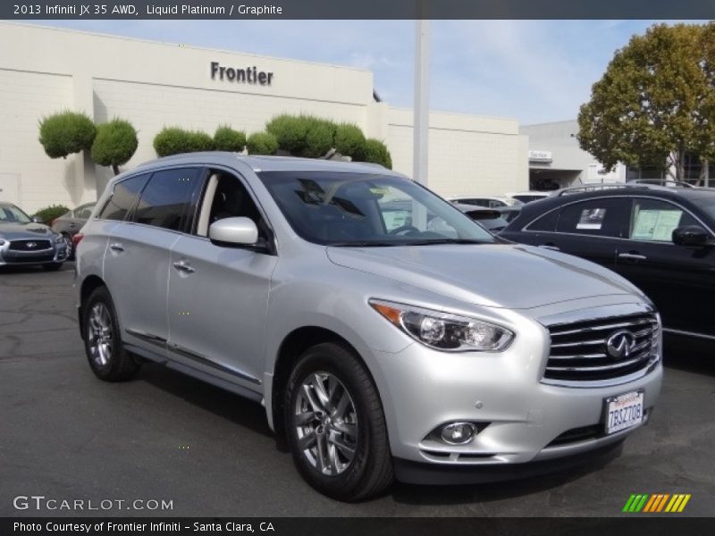 Liquid Platinum / Graphite 2013 Infiniti JX 35 AWD