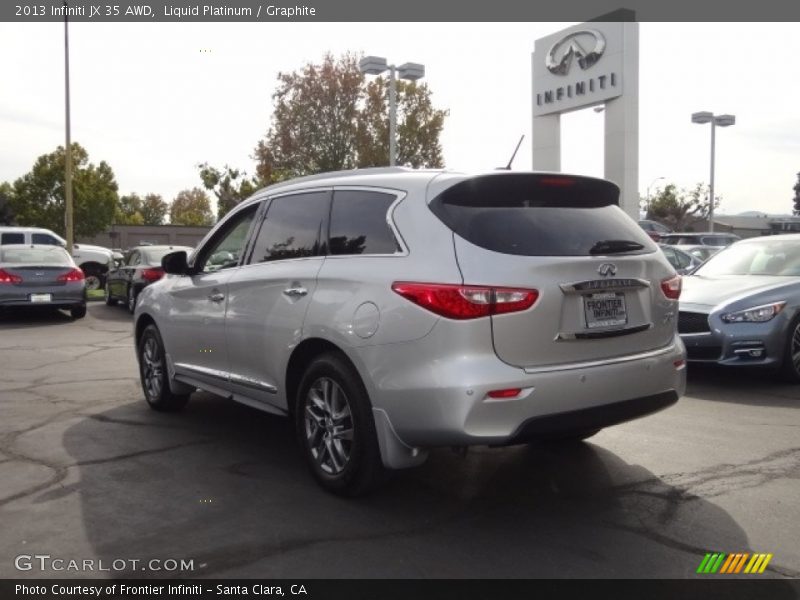 Liquid Platinum / Graphite 2013 Infiniti JX 35 AWD