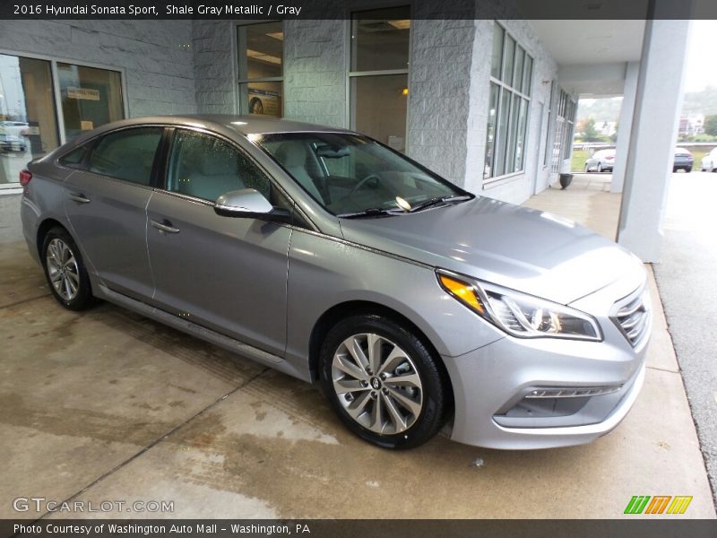 Shale Gray Metallic / Gray 2016 Hyundai Sonata Sport