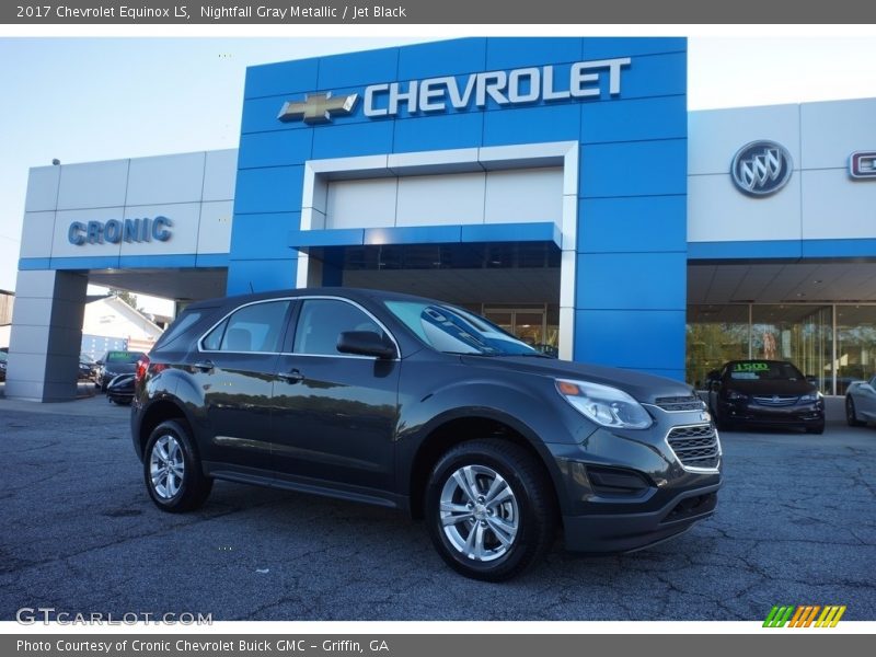 Nightfall Gray Metallic / Jet Black 2017 Chevrolet Equinox LS
