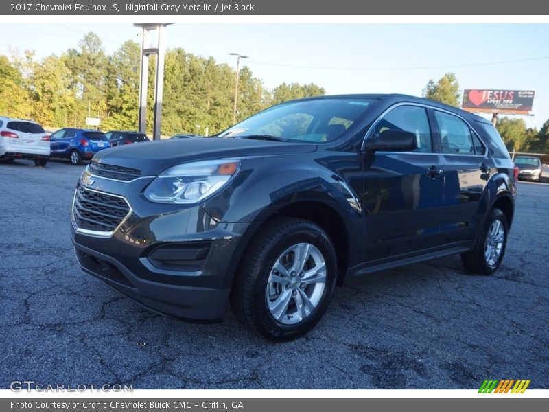 Nightfall Gray Metallic / Jet Black 2017 Chevrolet Equinox LS