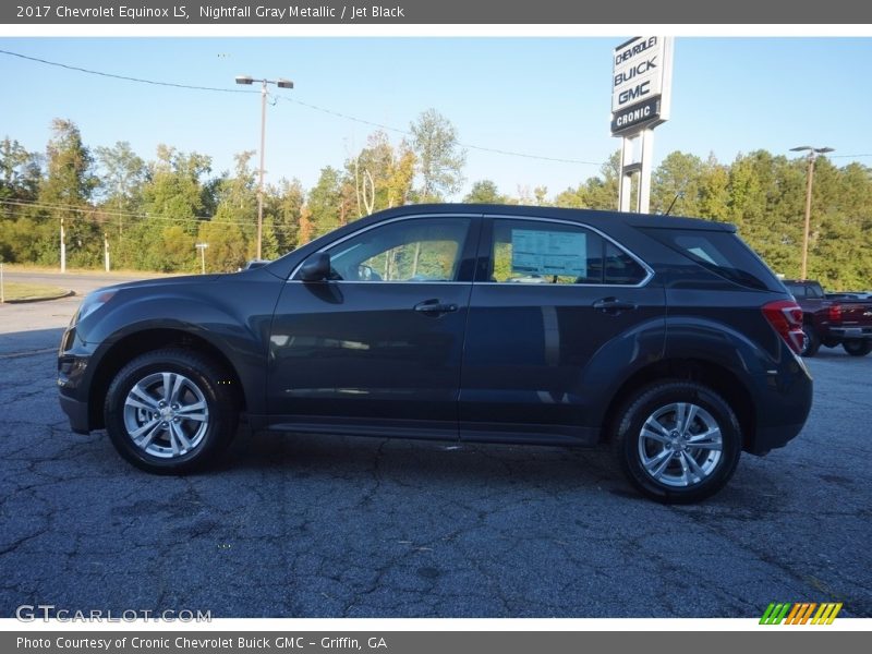 Nightfall Gray Metallic / Jet Black 2017 Chevrolet Equinox LS