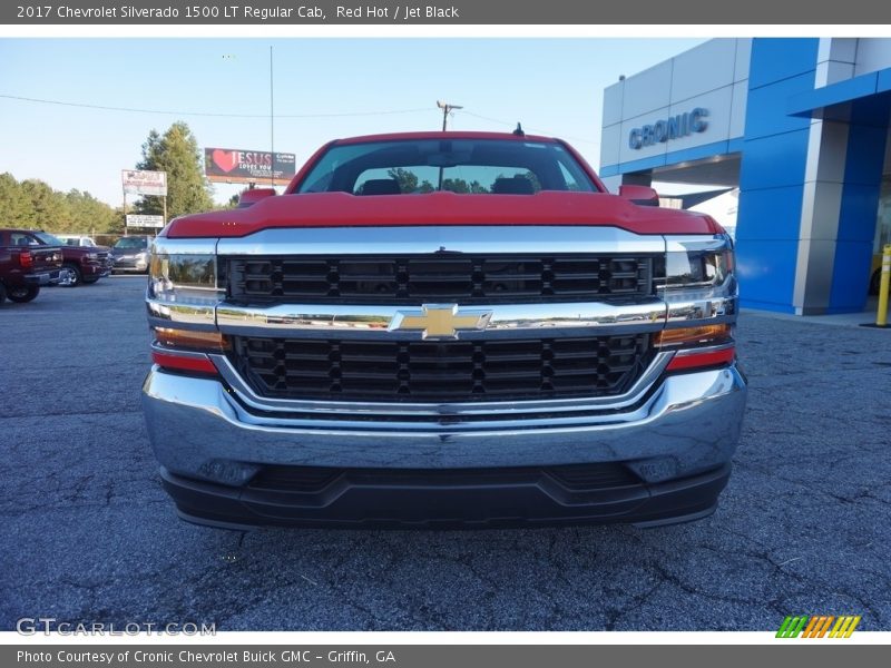 Red Hot / Jet Black 2017 Chevrolet Silverado 1500 LT Regular Cab