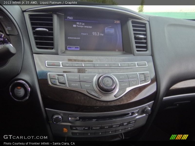 Liquid Platinum / Graphite 2013 Infiniti JX 35 AWD