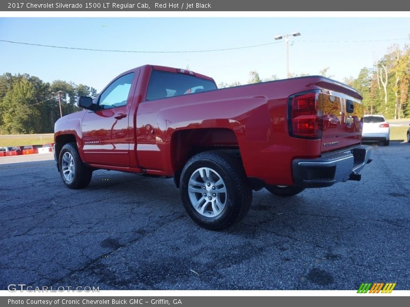 Red Hot / Jet Black 2017 Chevrolet Silverado 1500 LT Regular Cab