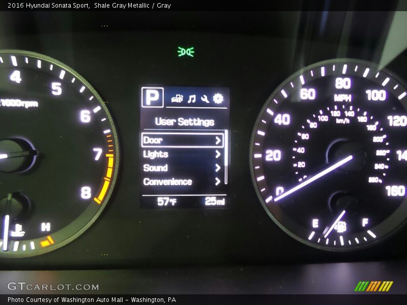 Shale Gray Metallic / Gray 2016 Hyundai Sonata Sport