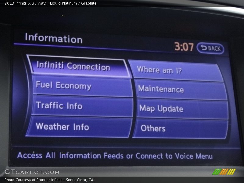 Liquid Platinum / Graphite 2013 Infiniti JX 35 AWD